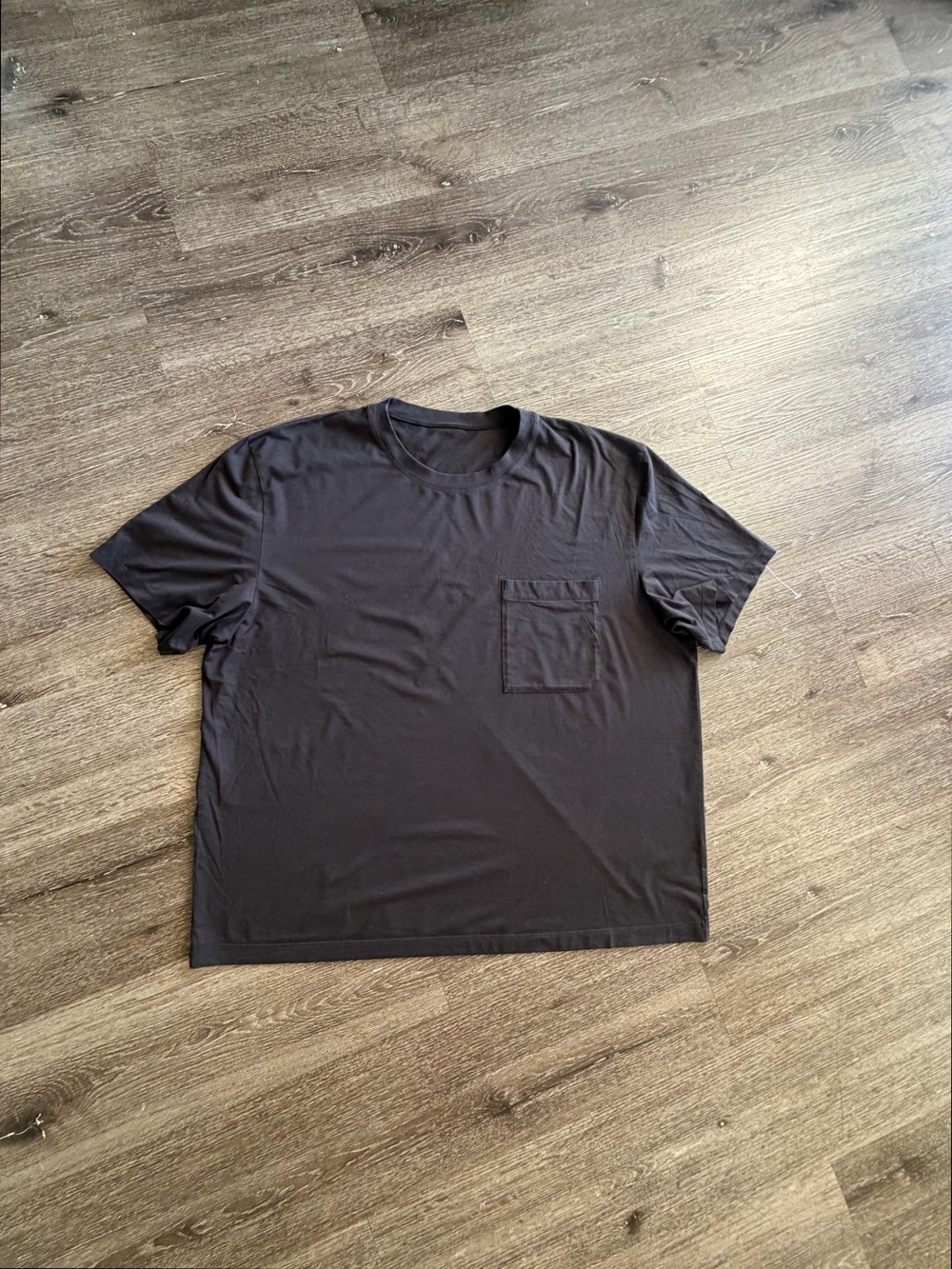 lululemon athletica Men's Black Crew Pocket Tee